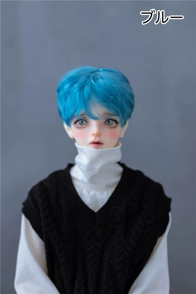 【カカ星球】【8.5-9inch】ドールウィッグ ナチュラルショート