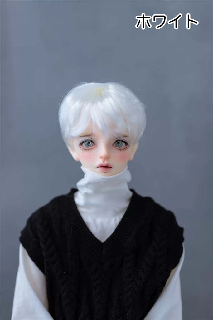 【カカ星球】【8.5-9inch】ドールウィッグ ナチュラルショート