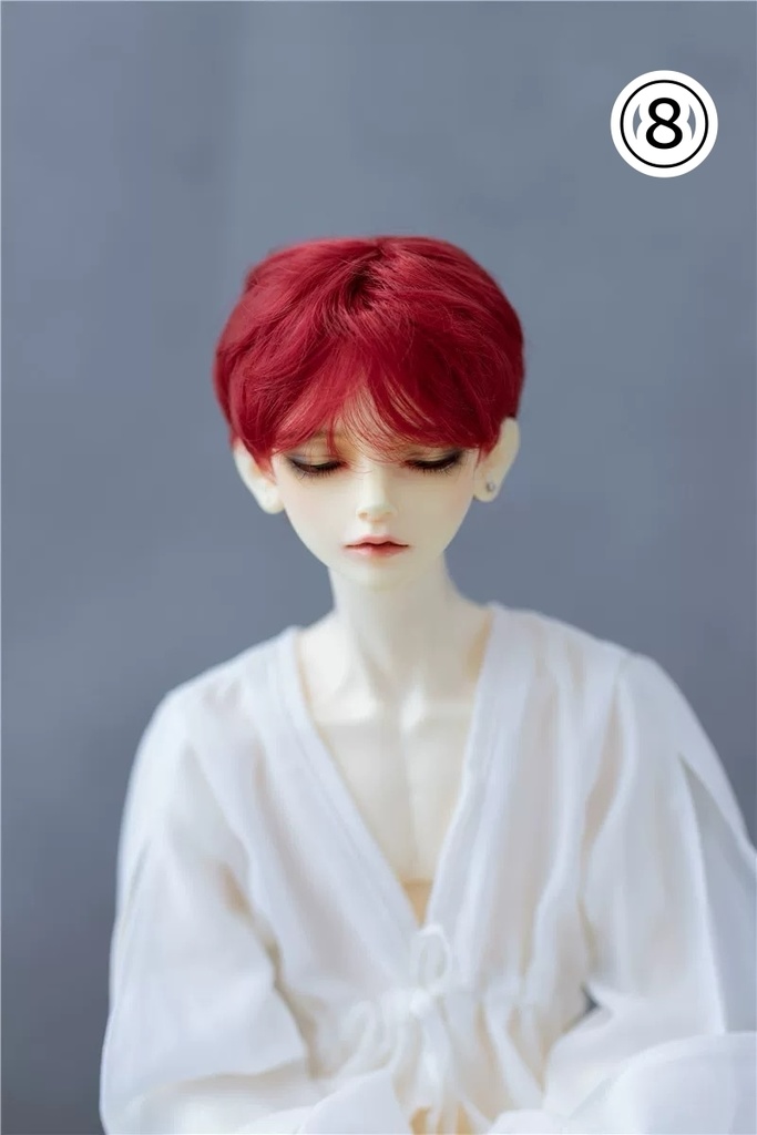 【カカ星球】【6-7inch】ドールウィッグ ナチュラルショート