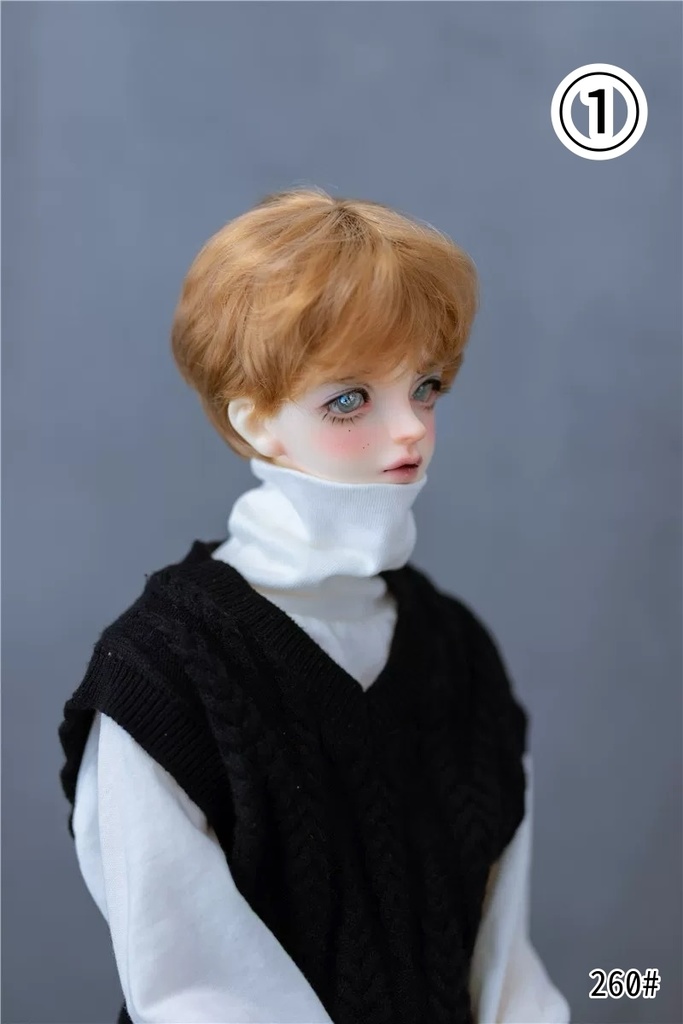 【カカ星球】【6-7inch】ドールウィッグ ナチュラルショート