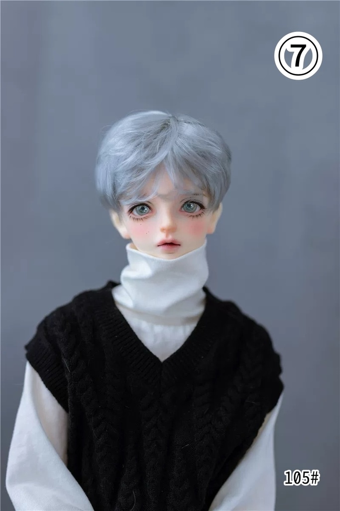 【カカ星球】【6-7inch】ドールウィッグ ナチュラルショート