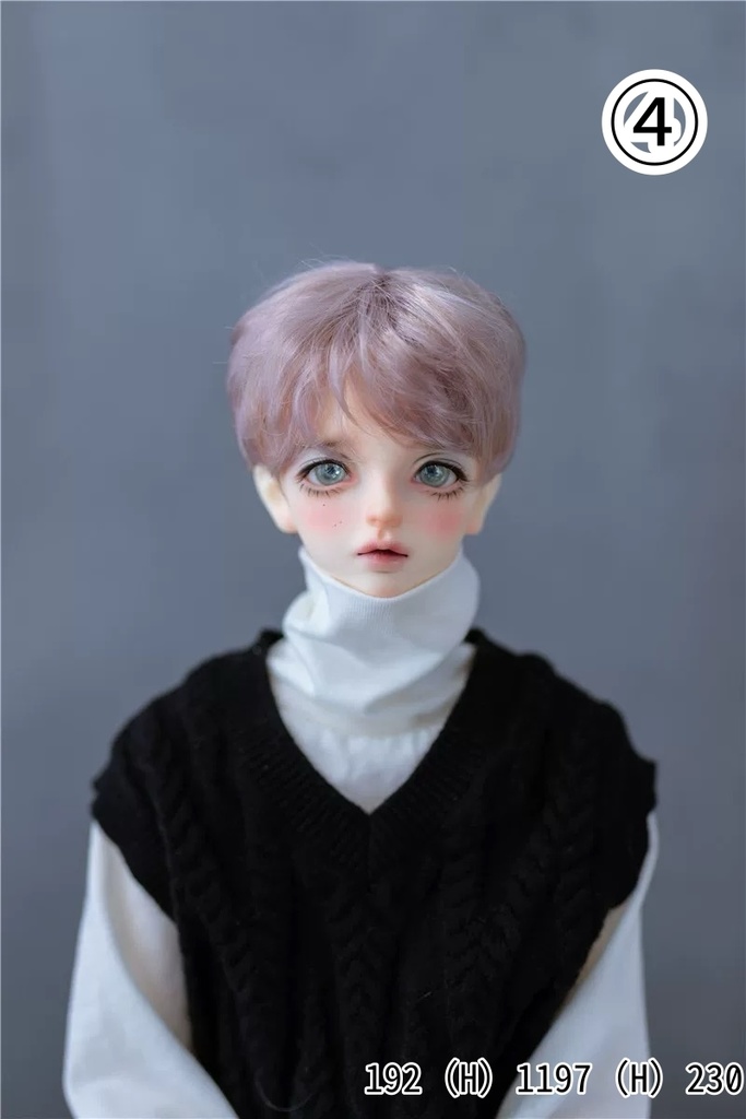 【カカ星球】【6-7inch】ドールウィッグ ナチュラルショート