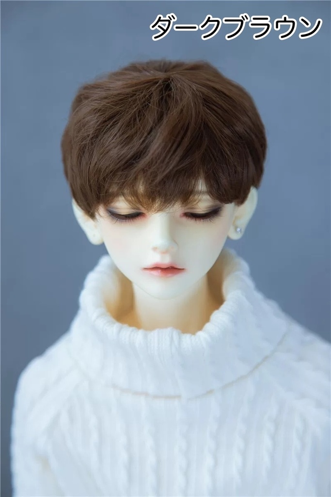 【カカ星球】【5-6inch】ドールウィッグ ナチュラルショート(取寄せ)