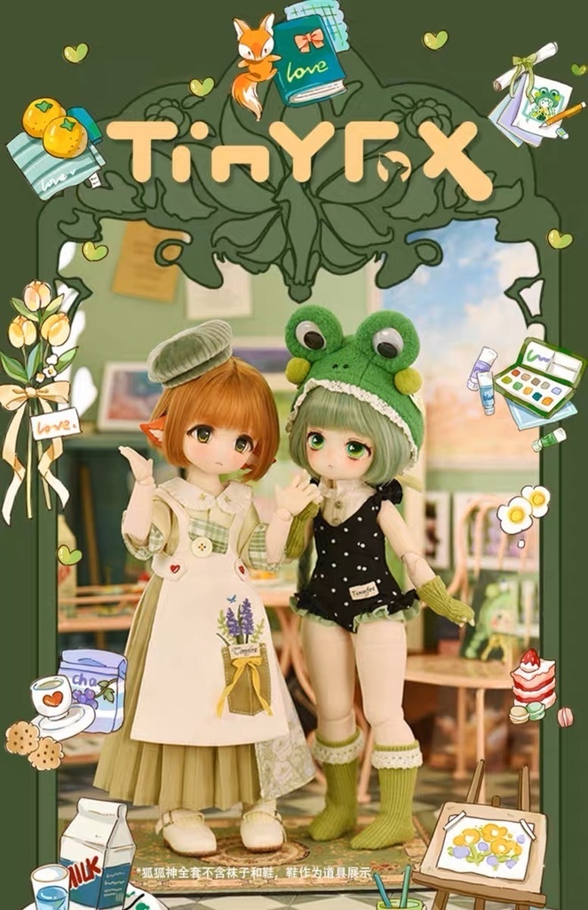 【TinyFox】狐狐神&蛙神(little Fox&little Frog) 1/6ボディ フルセット MJD ドール