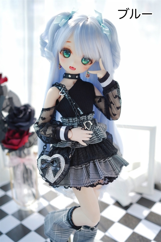 【カカ星球】【6-7, 7-8, 8.5-9inch】ドールウィッグ ハーフツイン