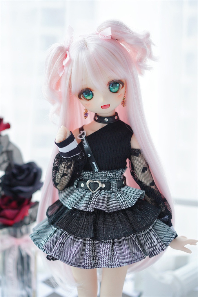 【カカ星球】【6-7, 7-8, 8.5-9inch】ドールウィッグ ハーフツイン