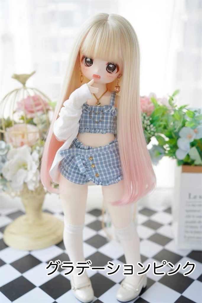 【カカ星球】【8.5-9inch】ドールウィッグ グラデーションカラー