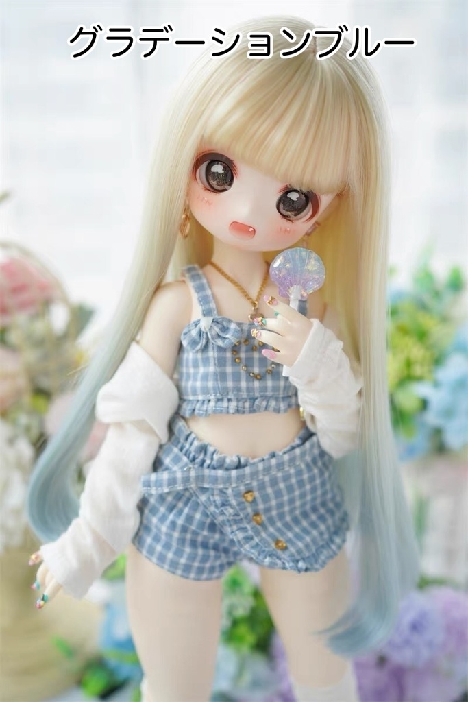 【カカ星球】【8.5-9inch】ドールウィッグ グラデーションカラー