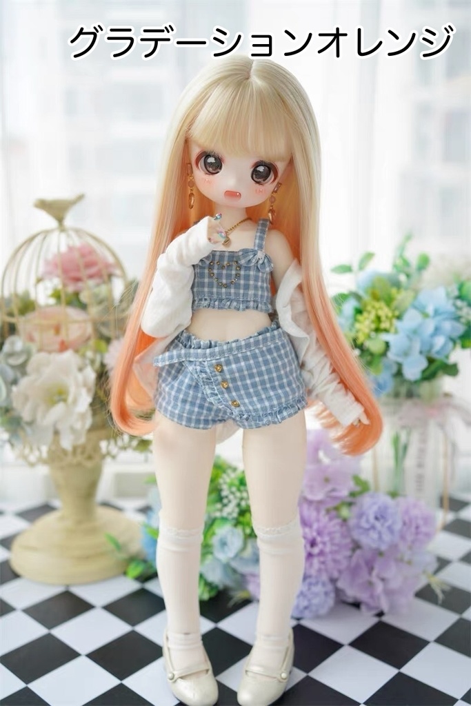 【カカ星球】【8.5-9inch】ドールウィッグ グラデーションカラー