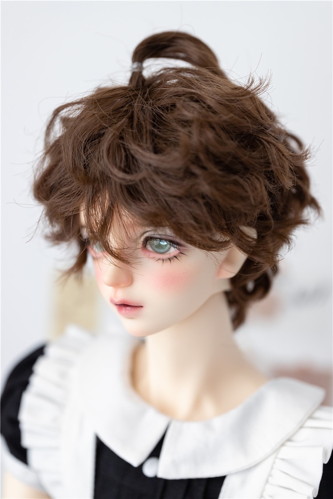 【カカ星球】【6-7, 7-8, 8.5-9inch】ドールウィッグ ゆるパーマ ショートヘア(取寄せ)