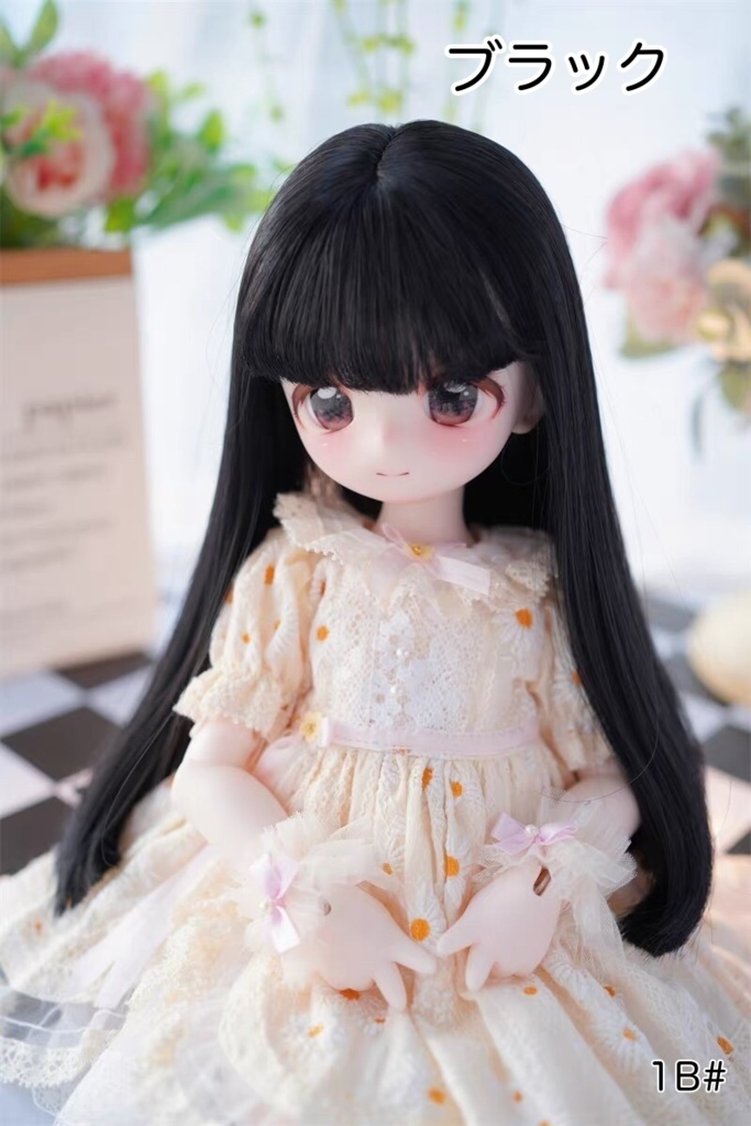 【カカ星球】【6-7, 7-8, 8.5-9inch】ドールウィッグ ロングウィッグ ゆる内巻き