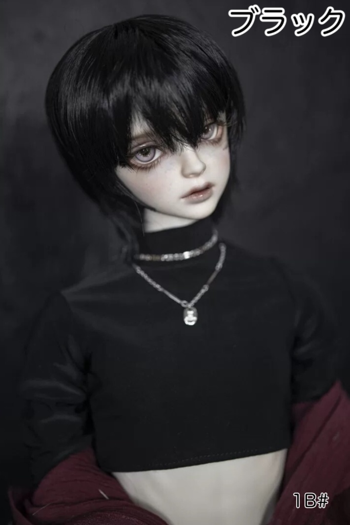 【カカ星球】【8-8.5inch】ドールウィッグ 男子セミロング