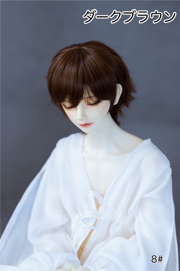 【カカ星球】【7-8inch】ドールウィッグ 男子セミロング