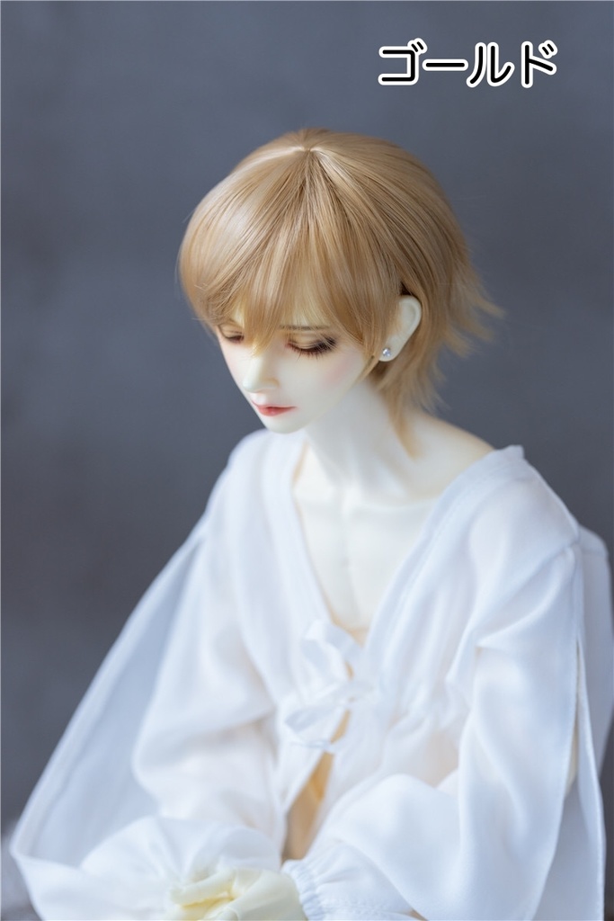 【カカ星球】【7-8inch】ドールウィッグ 男子セミロング