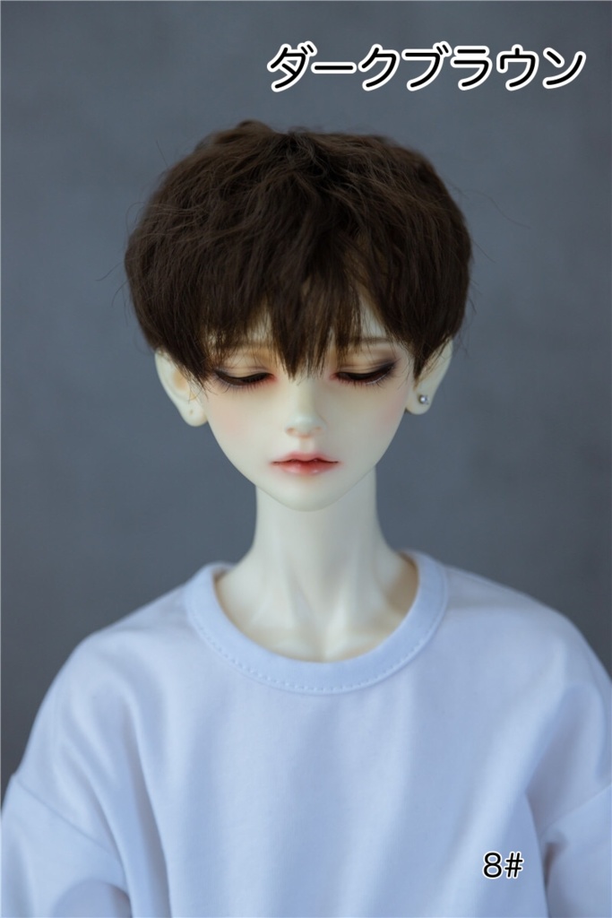 カカ星球】【7-8inch】ドールウィッグ 男子ショートヘア