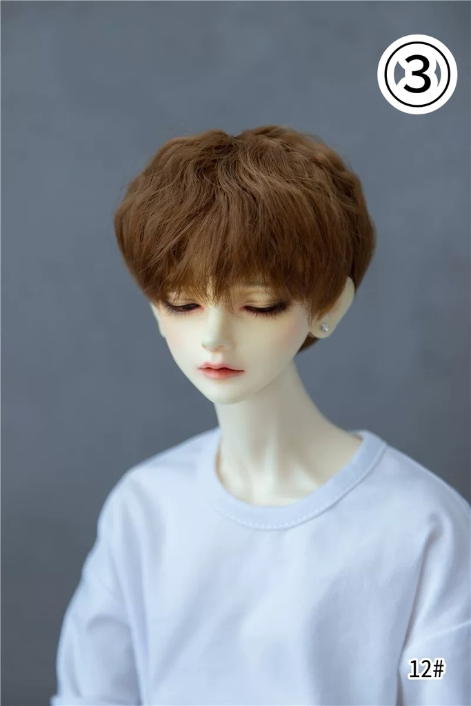 【カカ星球】【6-7inch】ドールウィッグ 男子ショートヘア