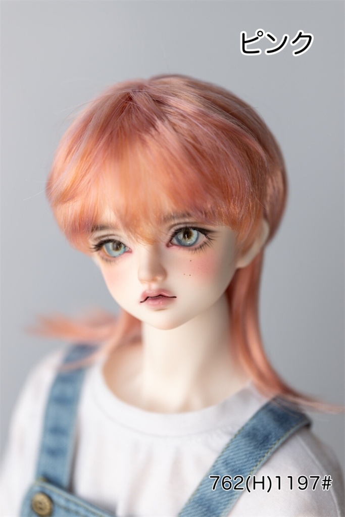【カカ星球】【6-7, 7-8inch】ドールウィッグ　ウルフカット
