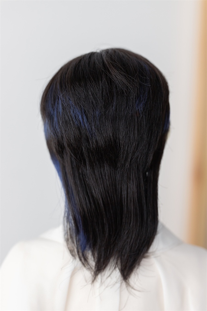 【カカ星球】【8−8.5, 8.5-9inch】ドールウィッグ 男子セミロング インナーカラー