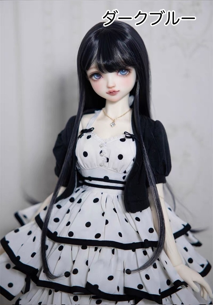 【カカ星球】【6-7, 7-8, 8.5-9inch】ドールウィッグ ロングストレート