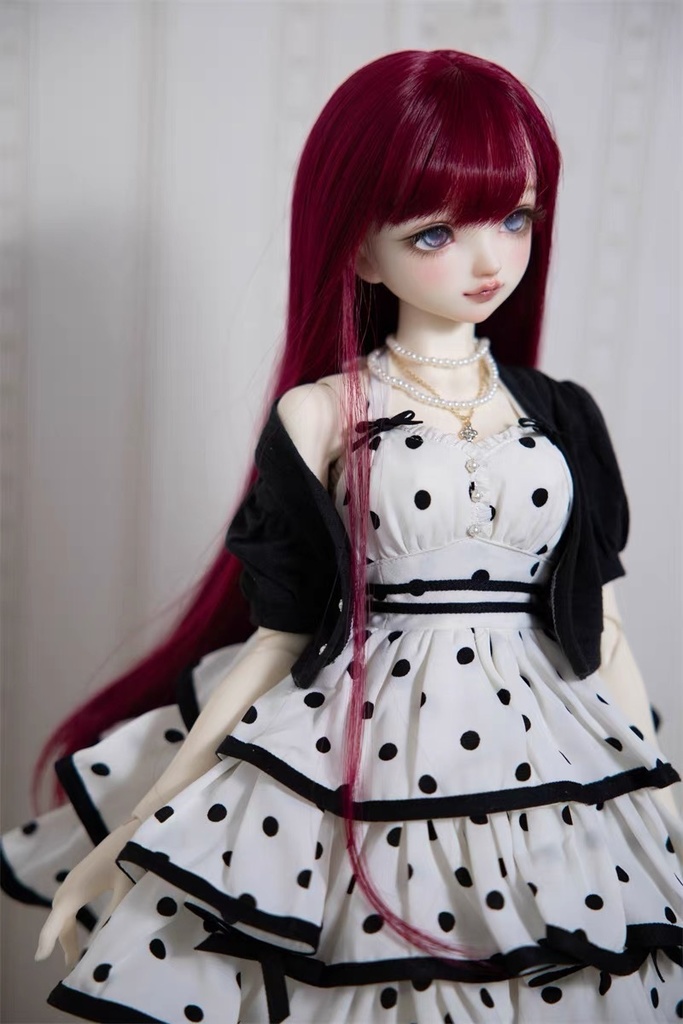 【カカ星球】【6-7, 7-8, 8.5-9inch】ドールウィッグ ロングストレート