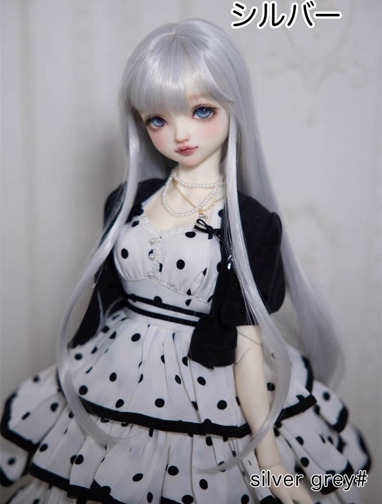 【カカ星球】【6-7, 7-8, 8.5-9inch】ドールウィッグ ロングストレート