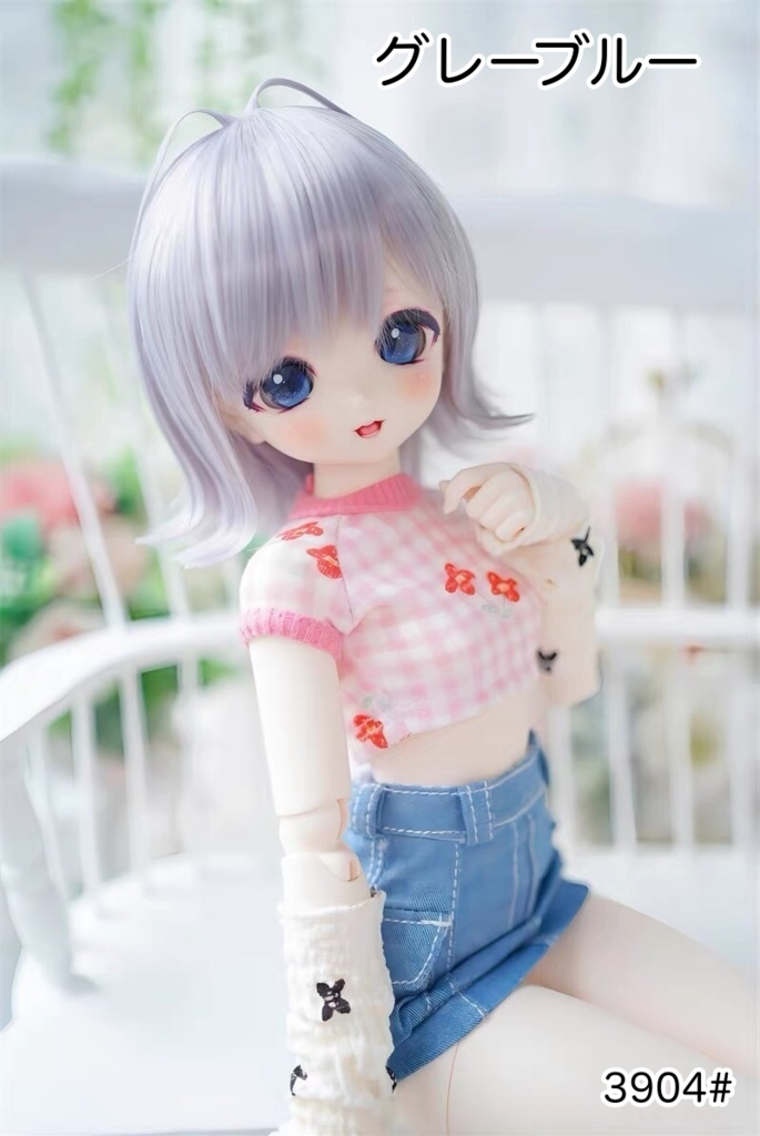 【カカ星球】【7-8, 8.5-9inch】ドールウィッグ 外はねボブ(取寄せ)