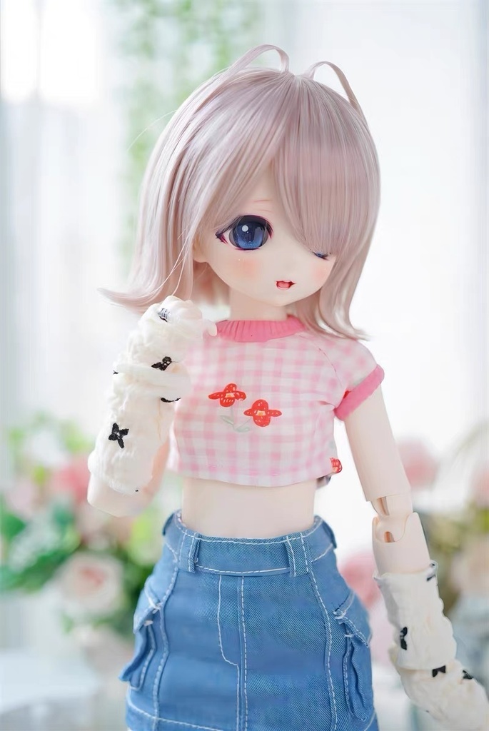 【カカ星球】【7-8, 8.5-9inch】ドールウィッグ 外はねボブ(取寄せ)