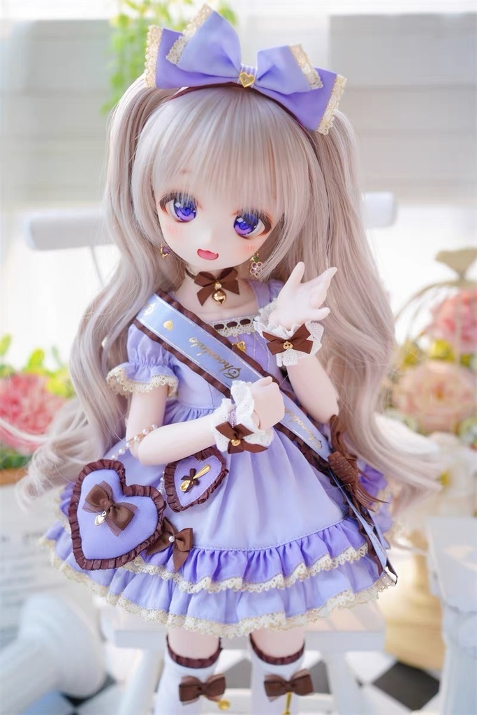 【カカ星球】【6-7, 7-8, 8.5-9inch】ドールウィッグ ロングハーフツイン