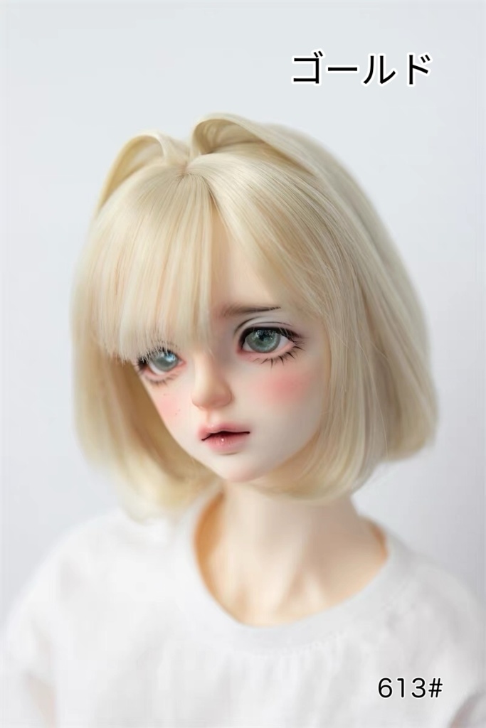 【カカ星球】【8.5-9, 7-8, 6-7inch】ドールウィッグ インテークボブ