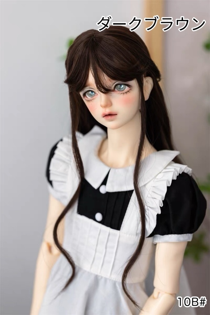 【カカ星球】【8.5-9inch】ドールウィッグ ロマンハーフアップ