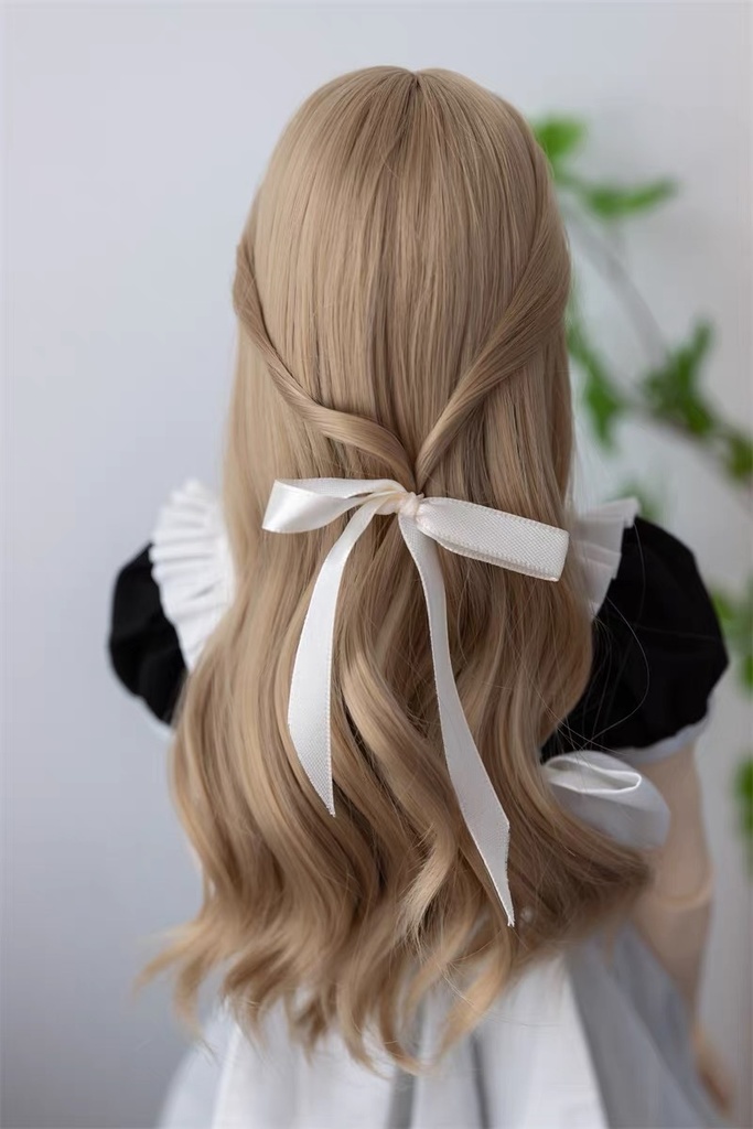 【カカ星球】【8.5-9inch】ドールウィッグ ロマンハーフアップ