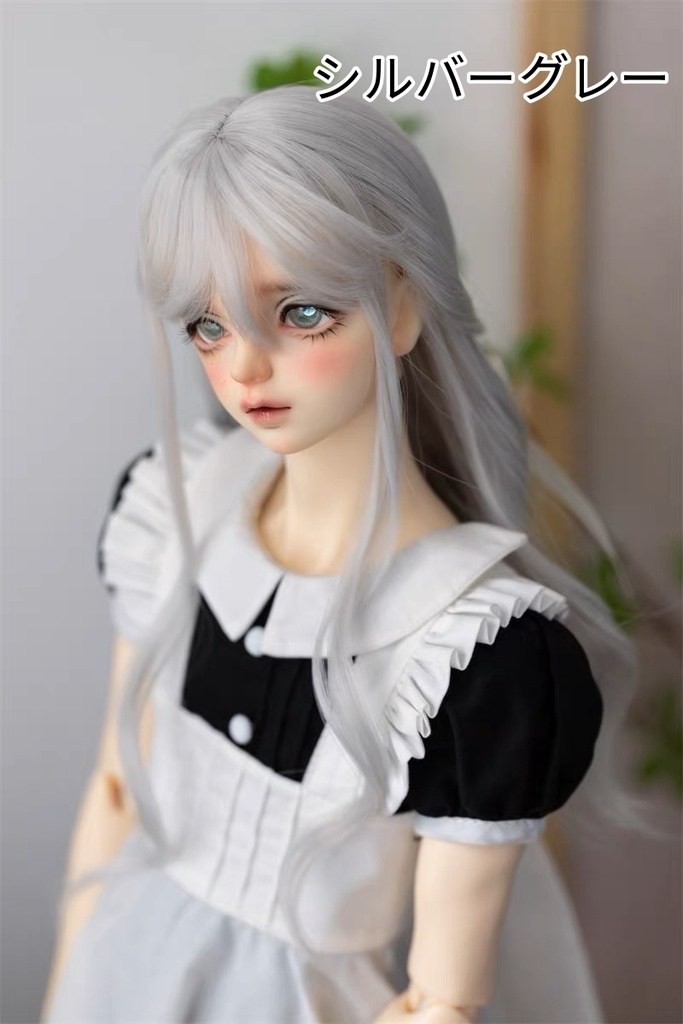 【カカ星球】【8.5-9inch】ドールウィッグ ロマンハーフアップ
