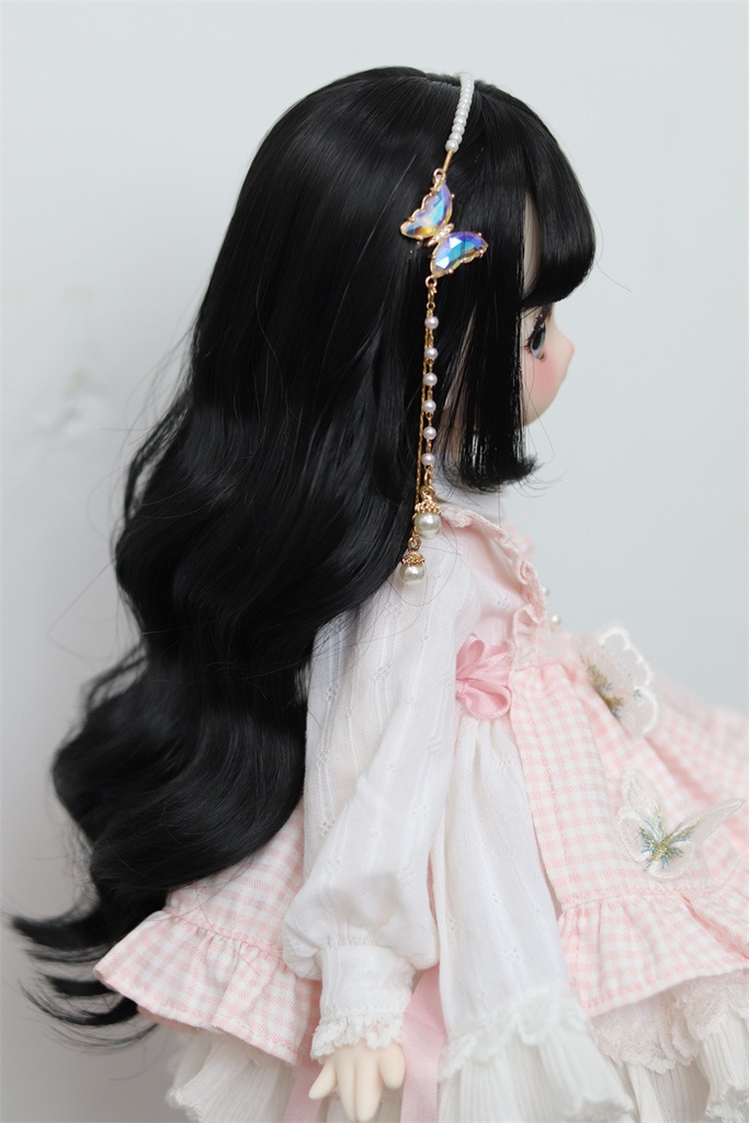 【カカ星球】【6-7, 7-8, 8.5-9inch】ドールウィッグ パーマスタイル