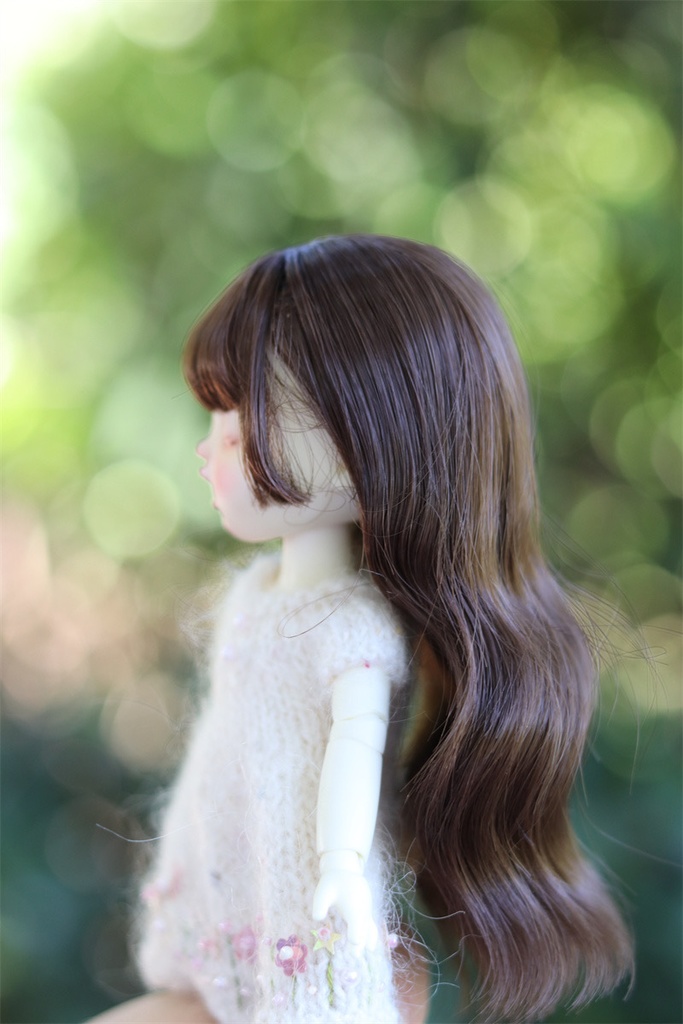 【カカ星球】【6-7, 7-8, 8.5-9inch】ドールウィッグ パーマスタイル