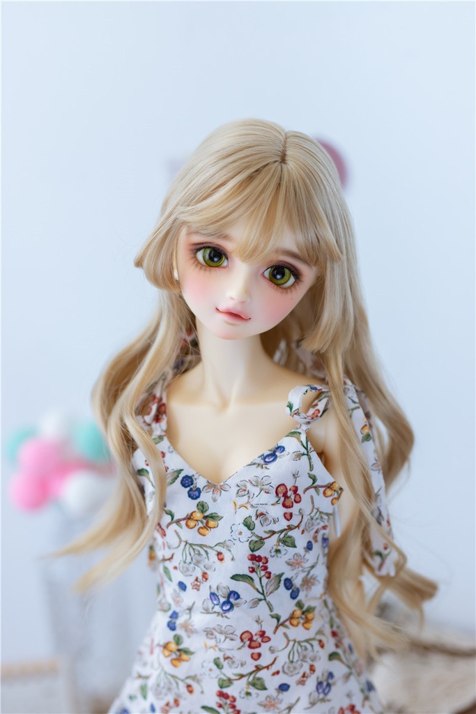 【カカ星球】【6-7, 7-8, 8.5-9inch】ドールウィッグ パーマスタイル