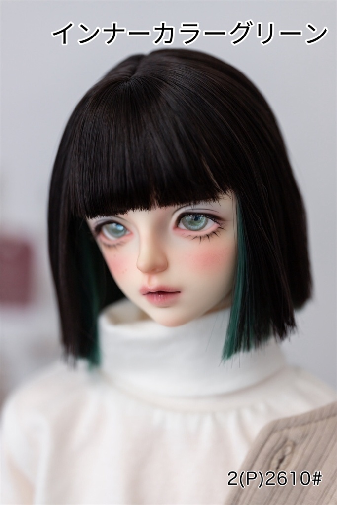 【カカ星球】【8-8.5inch】ドールウィッグ おかっぱ ボブ