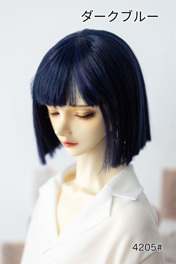 【カカ星球】【7-8inch】ドールウィッグ おかっぱ ボブ