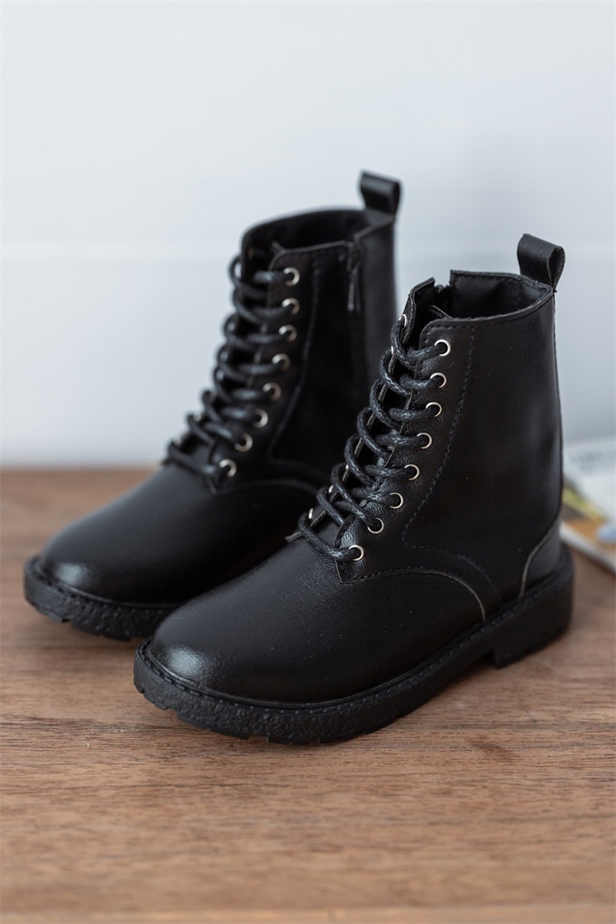 【カカ星球】【1/6,1/4,popo68,ID75】ドール靴 ショートブーツ ラウンドトゥ