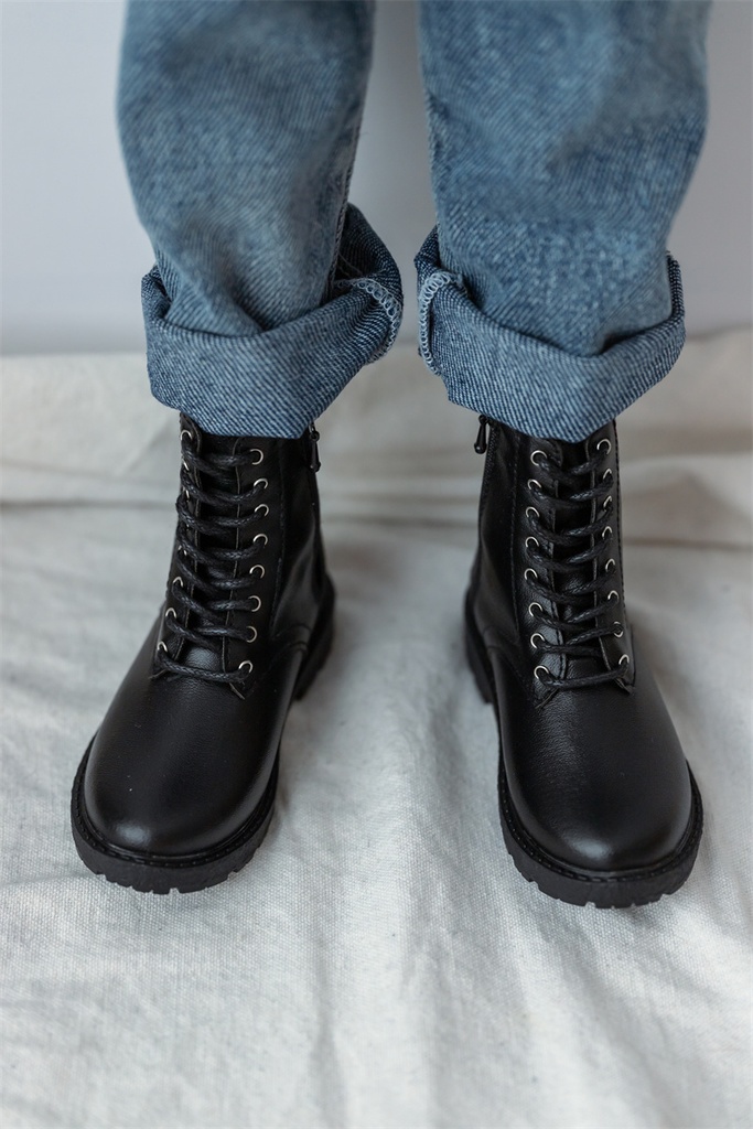 【カカ星球】【1/6,1/4,popo68,ID75】ドール靴 ショートブーツ ラウンドトゥ