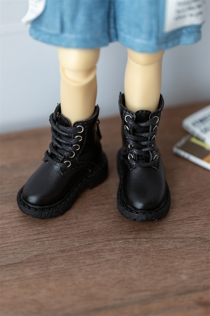 【カカ星球】【1/6,1/4,popo68,ID75】ドール靴 ショートブーツ ラウンドトゥ