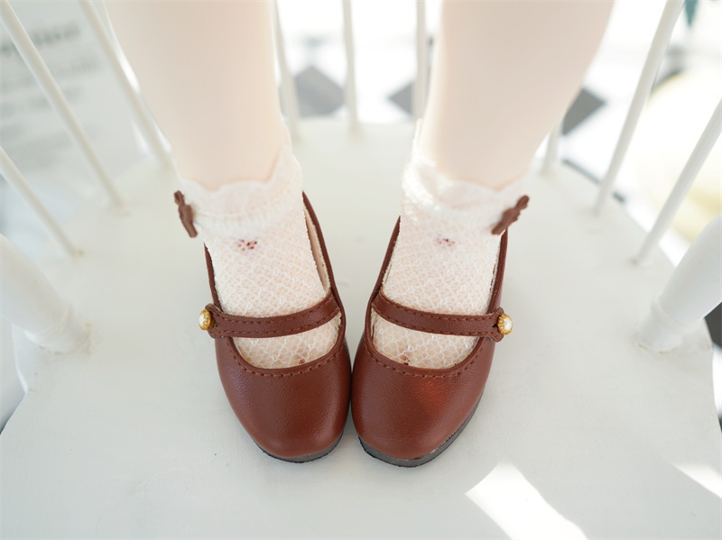 【カカ星球】【1/4】ドール靴 ローヒールベルトパンプス