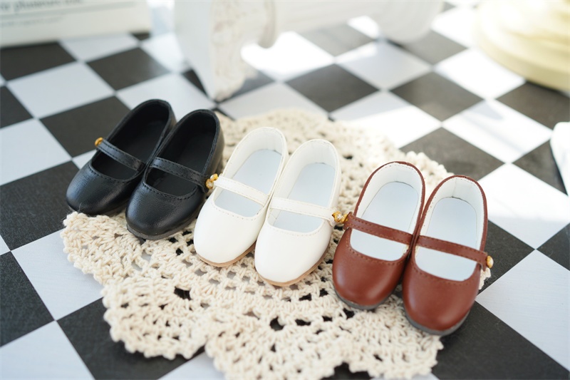 【カカ星球】【1/4】ドール靴 ローヒールベルトパンプス