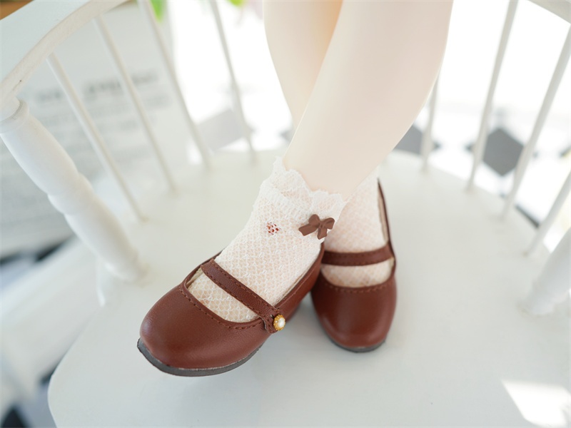 【カカ星球】【1/4】ドール靴 ローヒールベルトパンプス