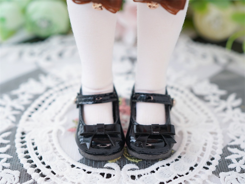 【カカ星球】【1/6】ドール靴 リボンつきおでこパンプス