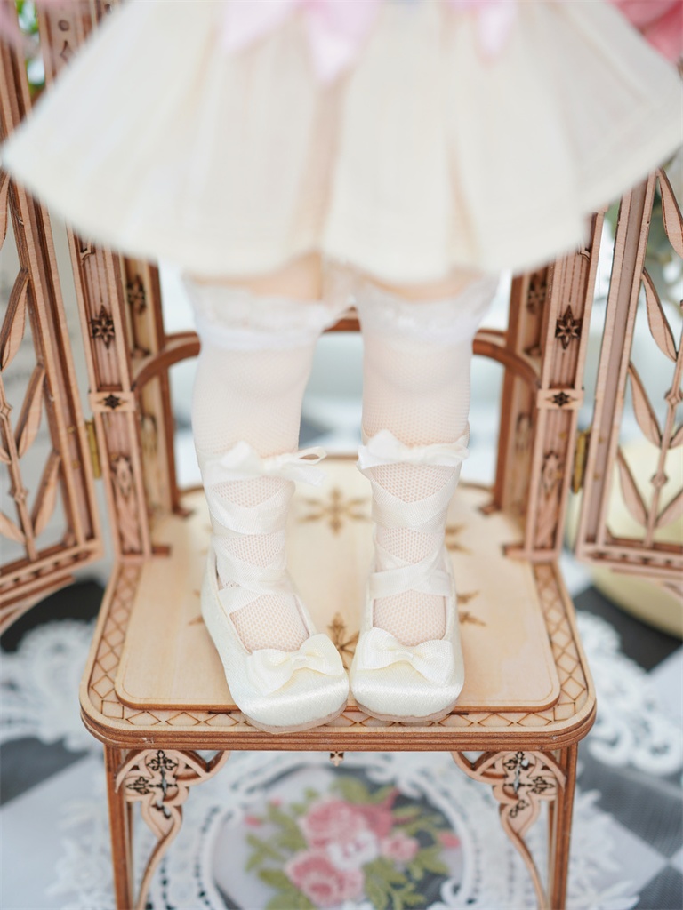 【カカ星球】【1/6】ドール靴 リボンレースアップシューズ