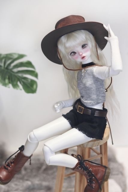 【カカ星球】【1/4,1/3】ドール服 デニムショートパンツ
