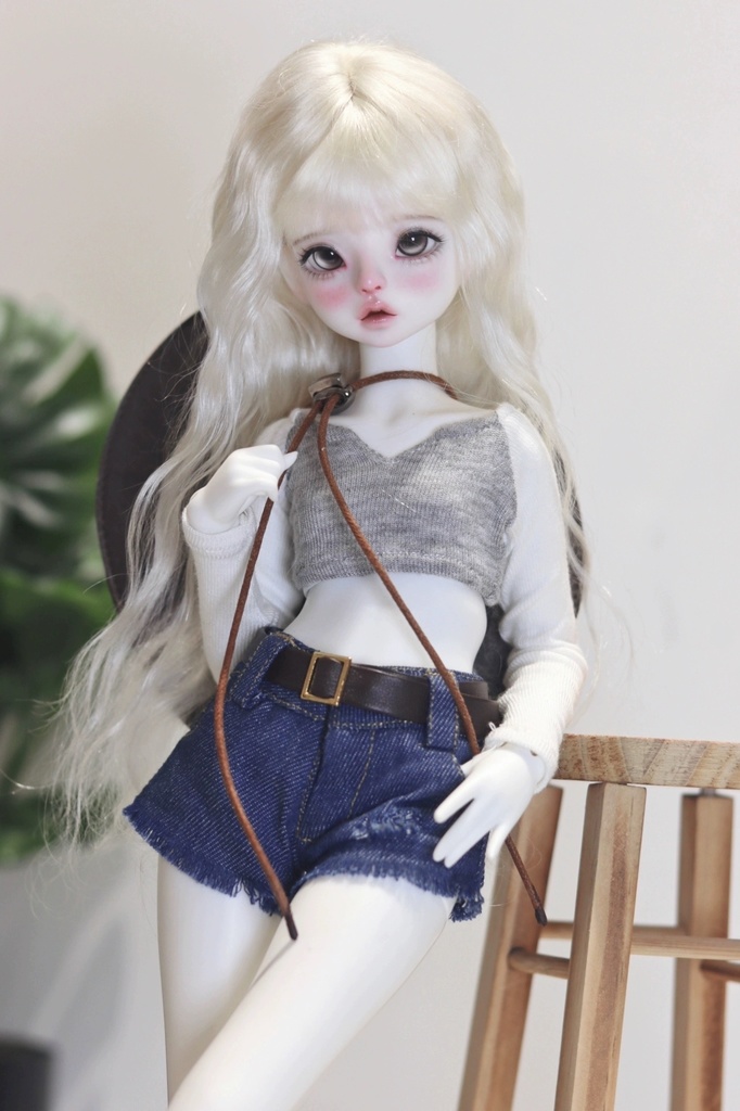 【カカ星球】【1/4,1/3】ドール服 首広ラグラン ショート丈