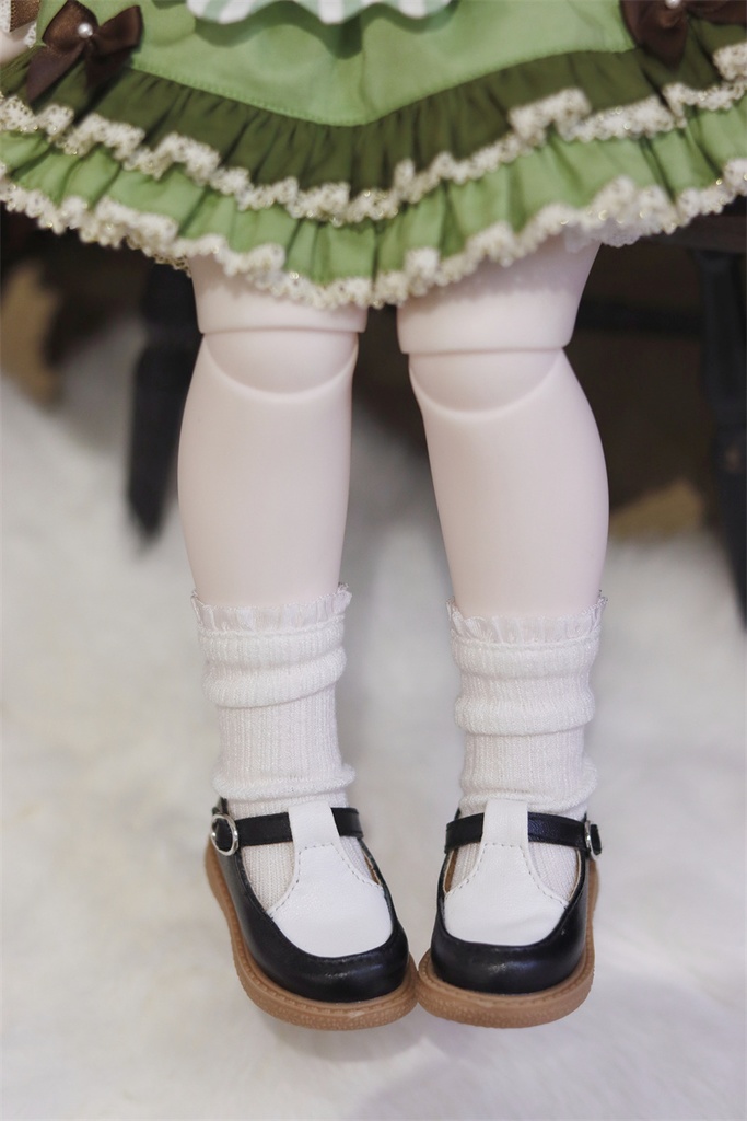 【カカ星球】【1/6,1/4】ドール靴 バイカラーシューズ