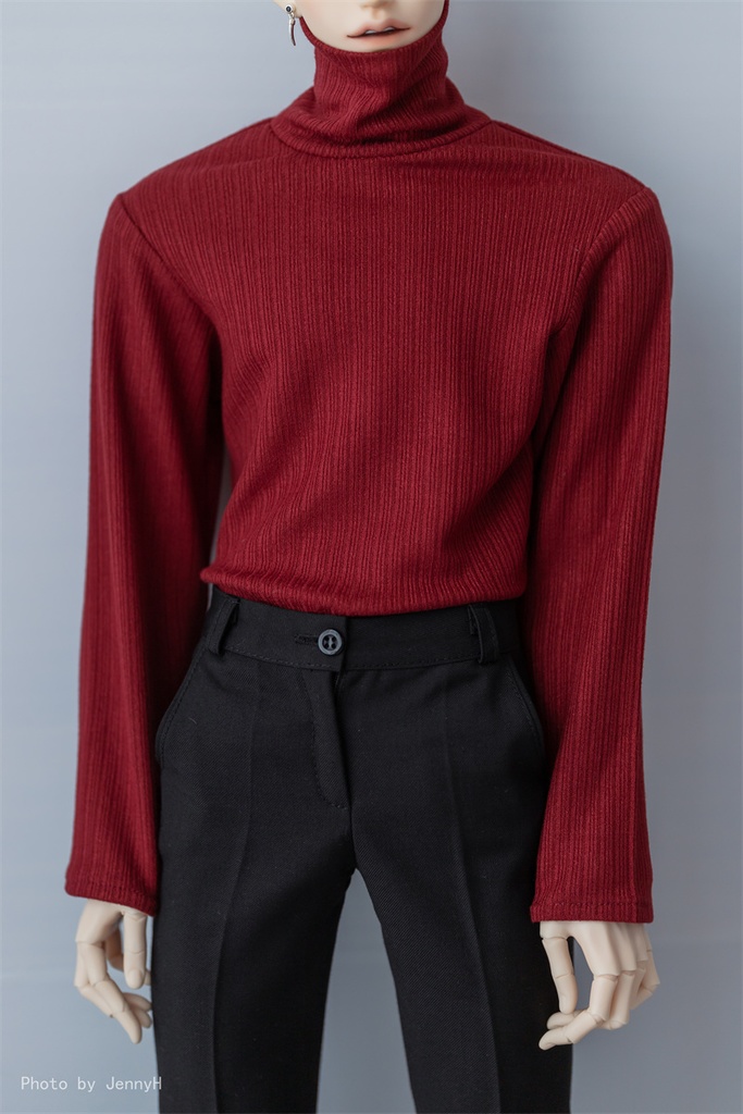 【カカ星球】【popo68,ID75】ドール服 タートルネック セーター