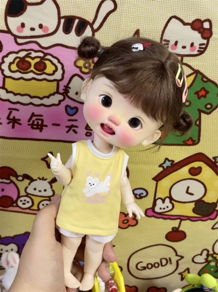 【カカ星球】【1/6】ドール服 カラフルタンクトップ ズボン